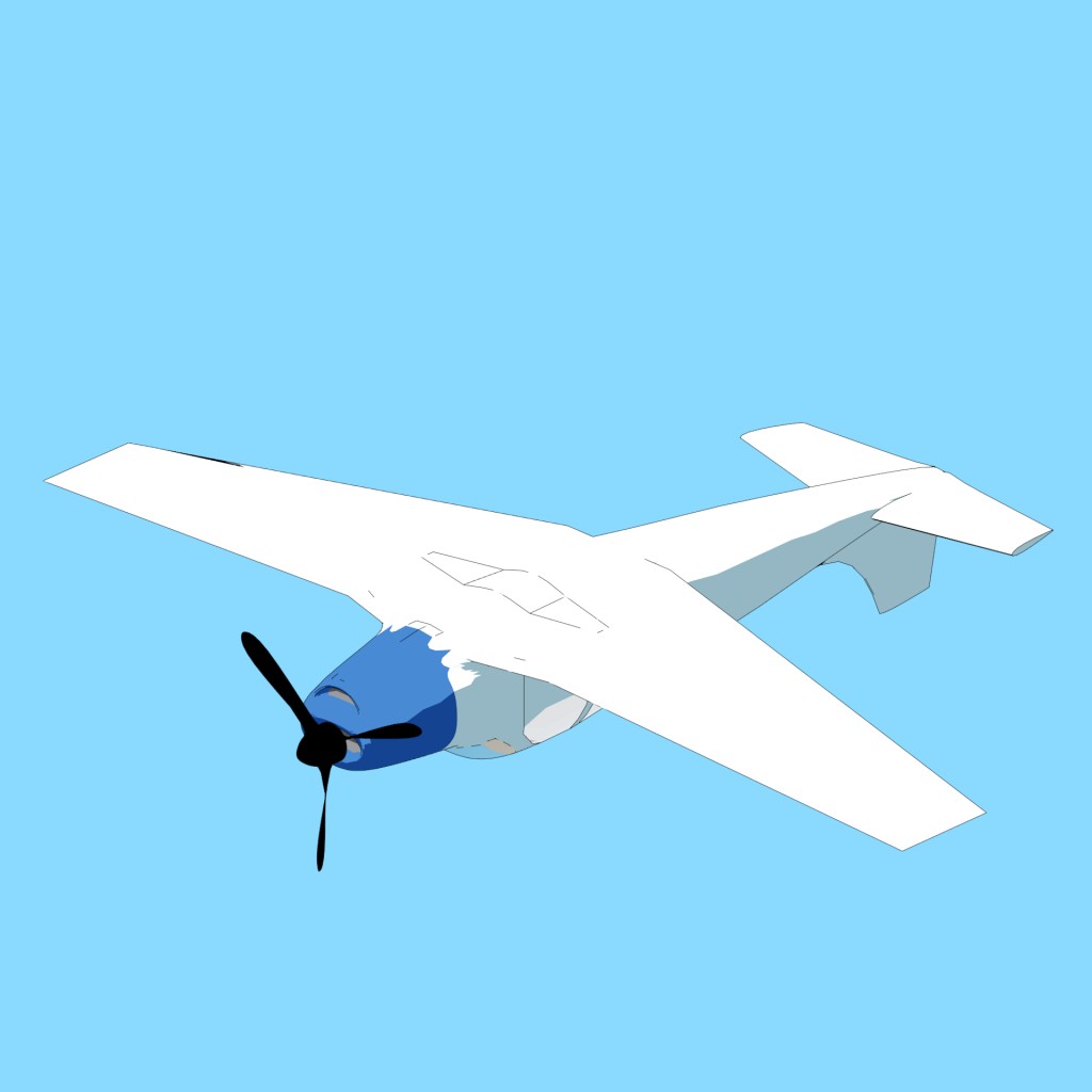 Rigged airplane preview image 3